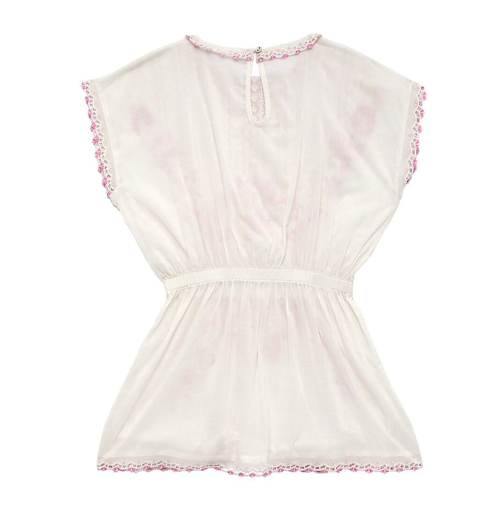 Tutu Du Monde Girl's COPACABANA Samba Embroidered Kaftan - Milk