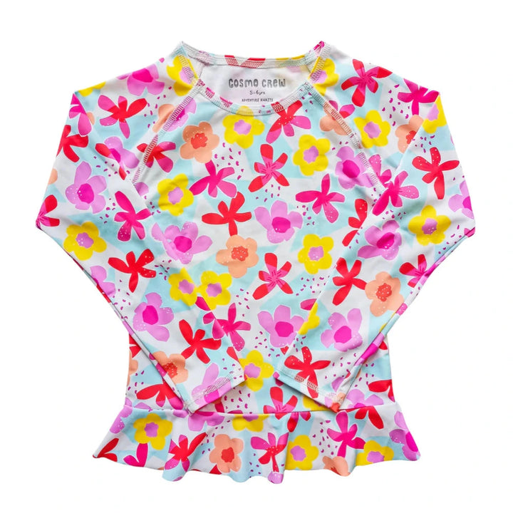 Cosmo Crew Kids SEA & SNOW Long Sleeve Frill Top - 1-2Y