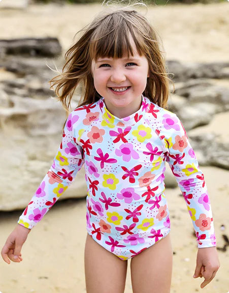 Cosmo Crew Kids Surf Suit Bashie - Seaflower 1-2Y