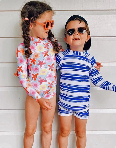 Cosmo Crew Kids Surf Suit Bashie - Seaflower 1-2Y