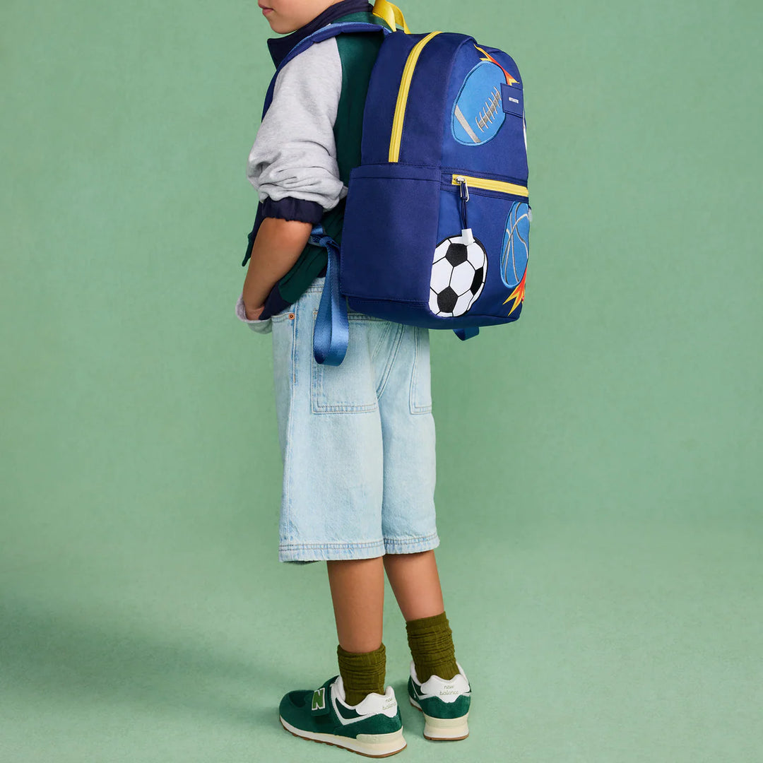 >State Bags Kane Kids Backpack in Patchwork Sports