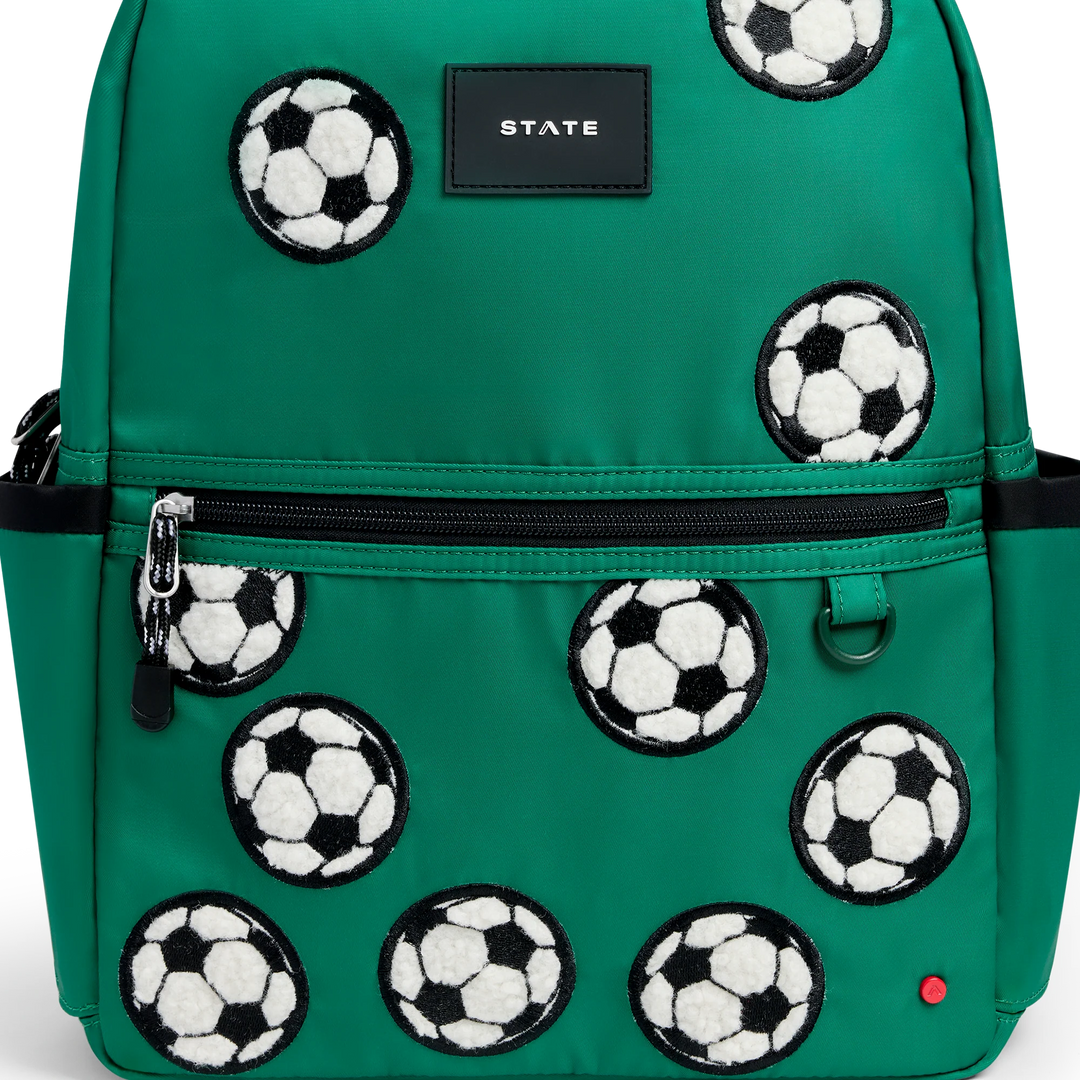 >State Bags Kane Kids Backpack in Fuzzy Soccer Balls