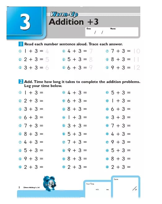 >KUMON Grade 1-4 Speed & Accuracy: Addition - Age 6-10