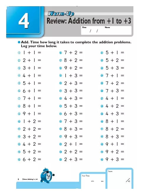 >KUMON Grade 1-4 Speed & Accuracy: Addition - Age 6-10