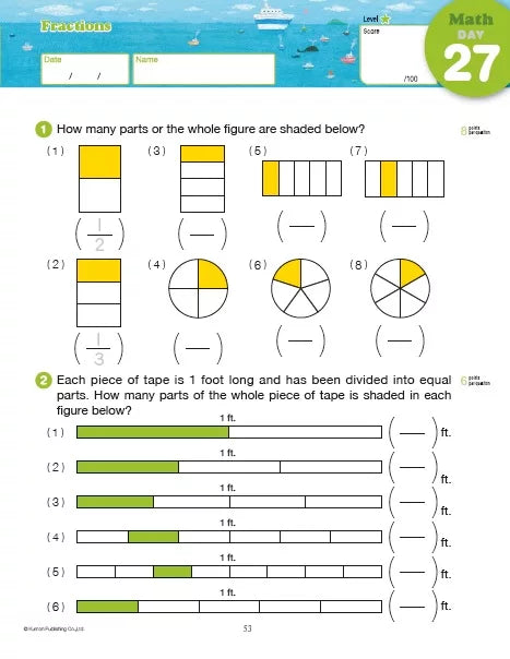 >KUMON Grade 3-4 Summer Review & Prep Age 6-10