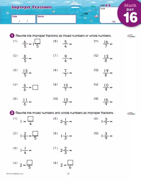 >KUMON Grade 4-5 Summer Review & Prep Age 8-12
