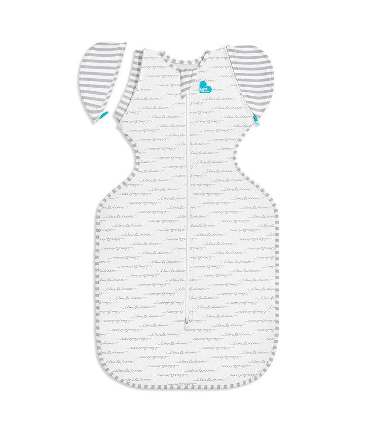 Love to Dream Stage 2 - Swaddle Up Original 1.0 TOG Transition Bag in White Dreamer