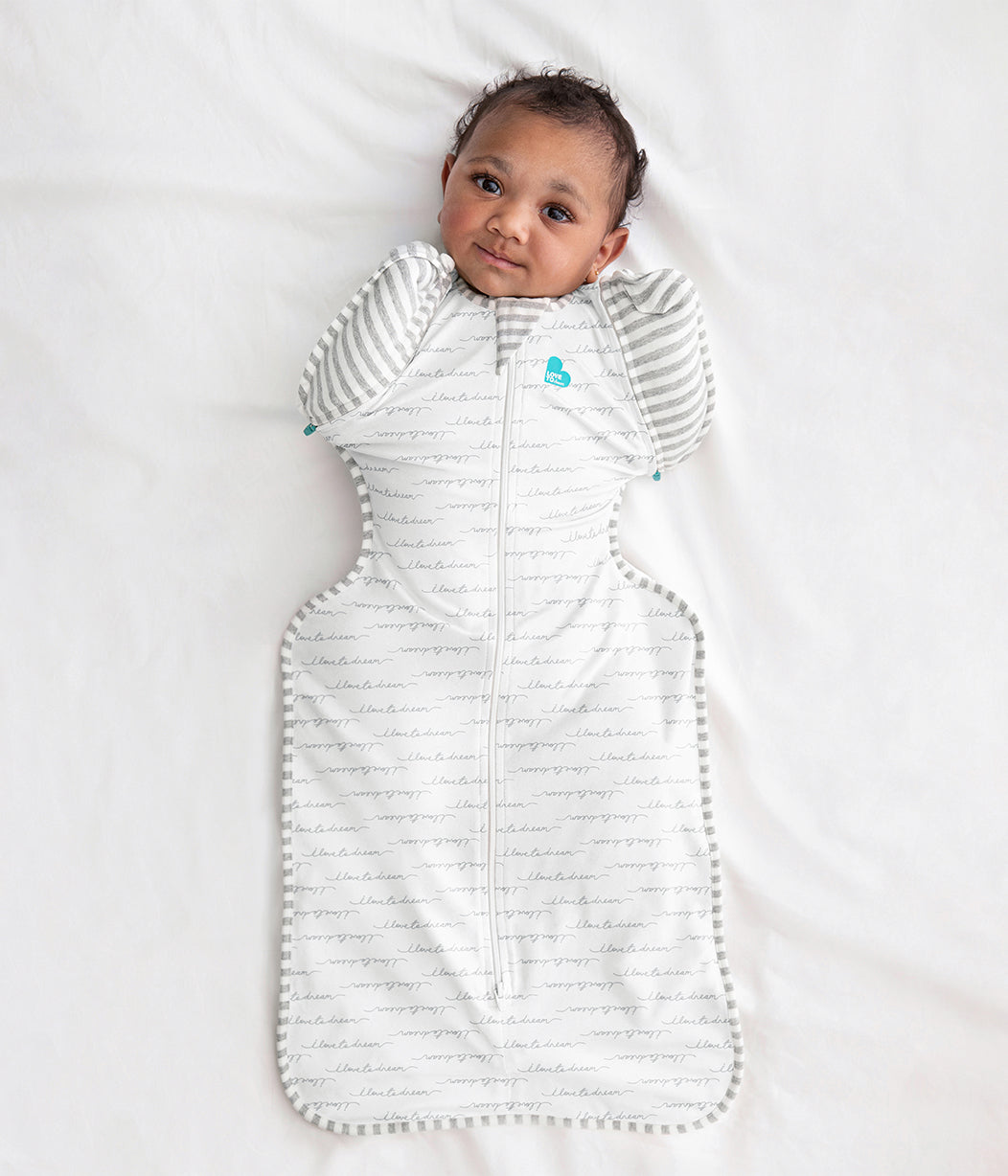 Love to Dream Stage 2 - Swaddle Up Original 1.0 TOG Transition Bag in White Dreamer