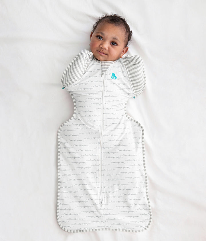 Love to Dream Stage 2 - Swaddle Up Original 1.0 TOG Transition Bag in White Dreamer