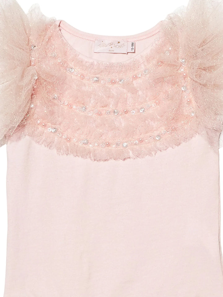 Tutu Du Monde Baby Girl L'ARTISTE Bebe Sketch Onesie - Pink Cloud