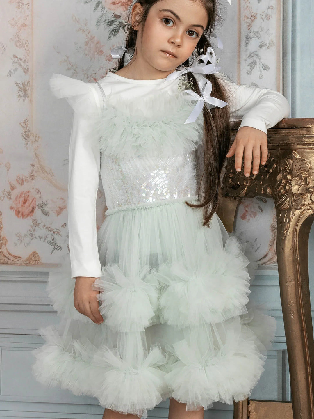 Tutu Du Monde Girl's WHISPERS & WALTZES Natalia Top - Milk