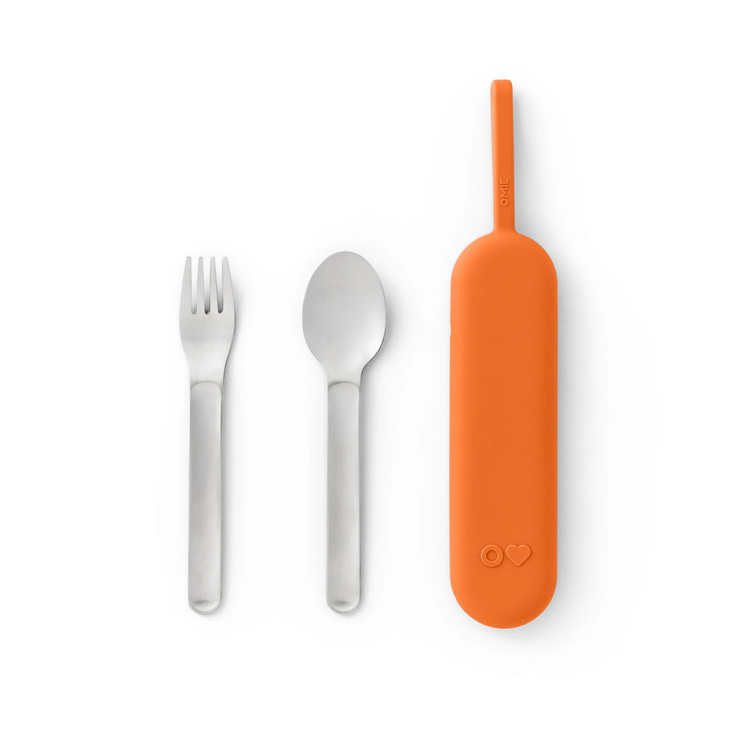 OmieBox UP Lunch Box Fork, Spoon + Pod Set [4-color]