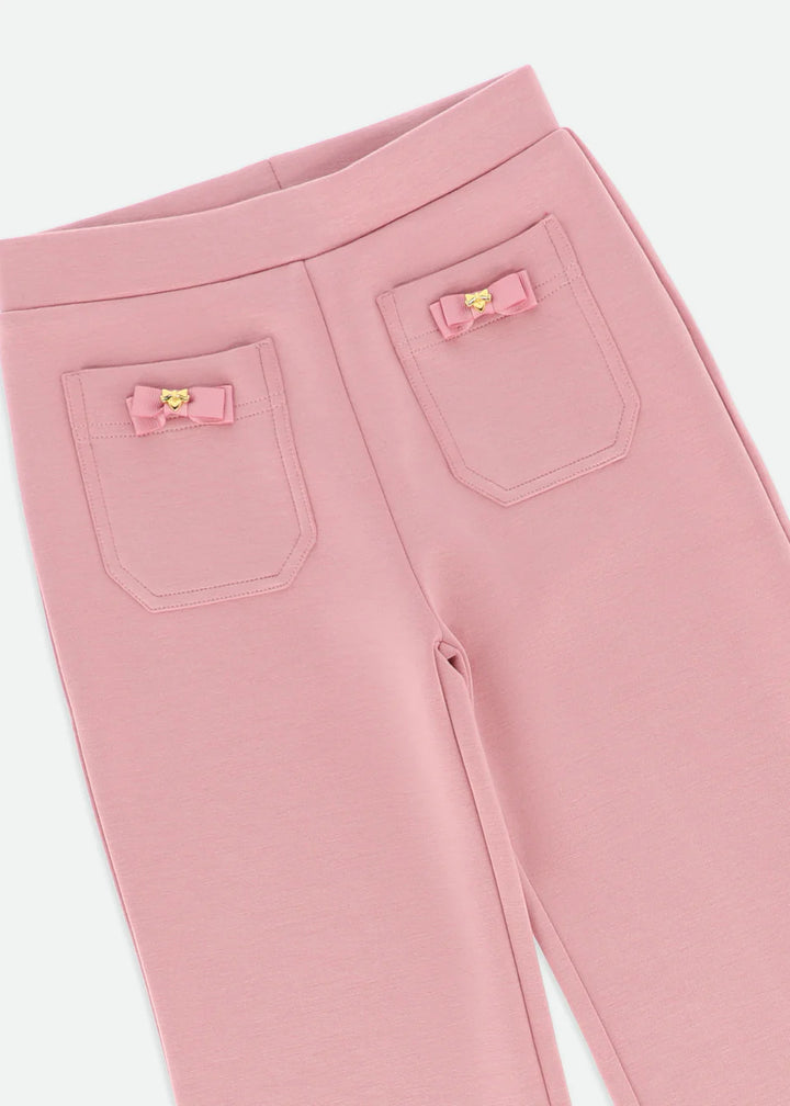 Angel's Face Girls Thaya Frill Pocket Trousers Tea Rose