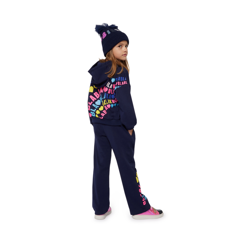 Billieblush Girls Logo Printed Straight Leg Pants