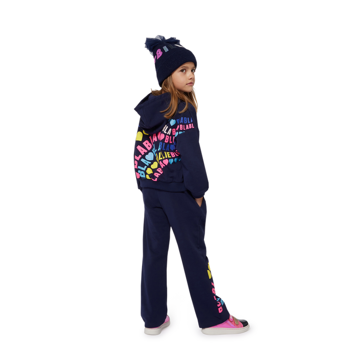 Billieblush Girls Logo Printed Straight Leg Pants