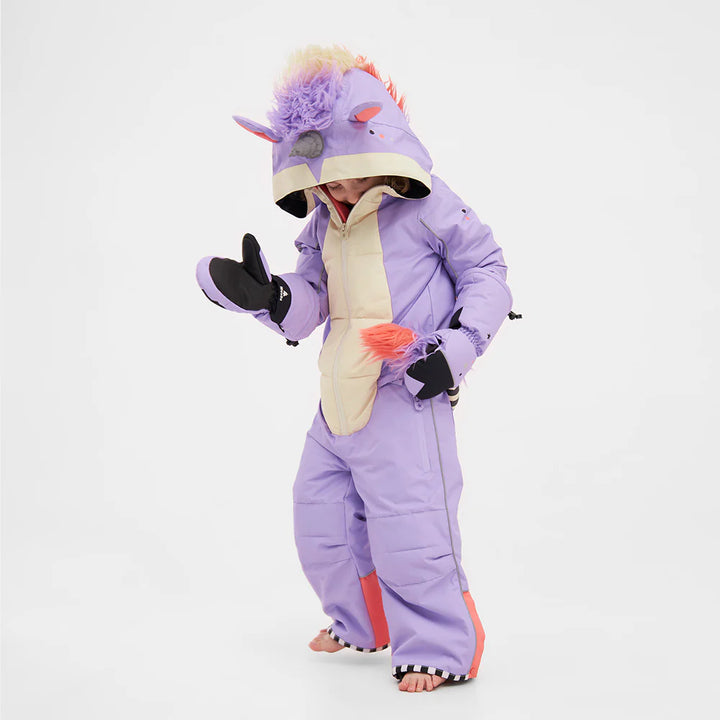 WeeDo Kids UNIDO Lila Unicorn Snowsuit