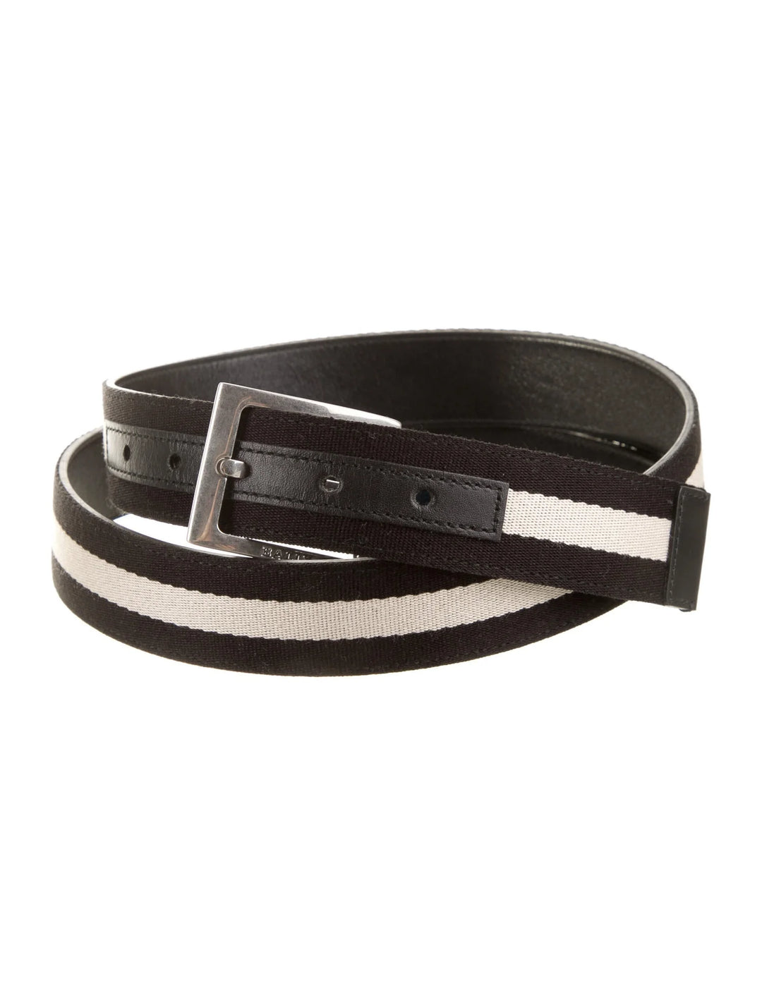 BALLY Men's TONNI Striped Panelled Leather Belt 110cm