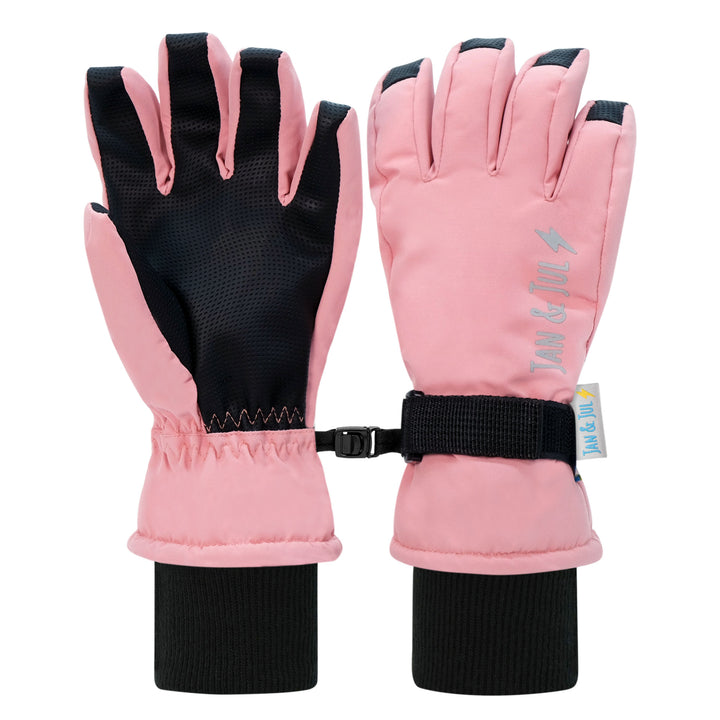 Jan & Jul Kids Waterproof Snow Gloves - Dusty Pink