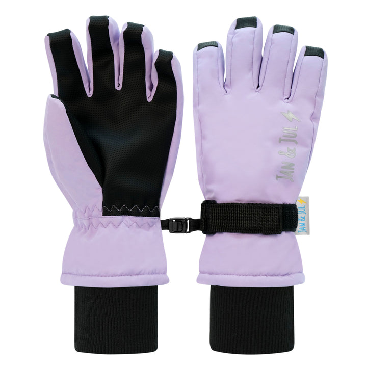 >Jan &amp; Jul Kids Waterproof Snow Gloves - Lavender