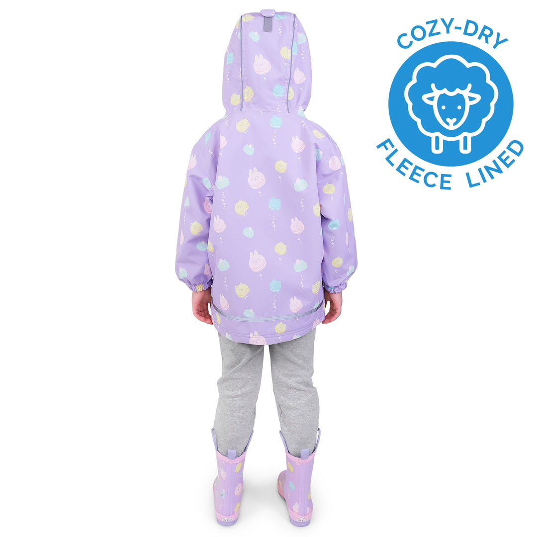 >Jan &amp; Jul Kids Cozy-Dry Waterproof Rain Jacket - Macarons
