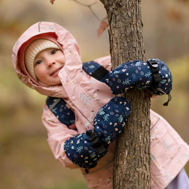 >Jan & Jul Kids Toasty-Dry Waterproof Snow Mitten - Navy Forest