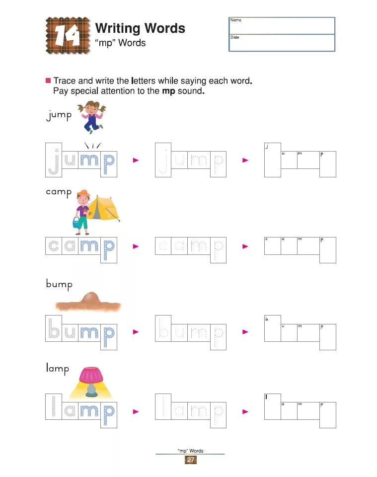>KUMON Grade  K-2 My Book Of Writing Words Age 5-7