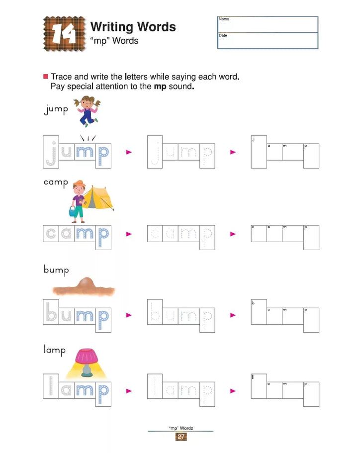 >KUMON Grade  K-2 My Book Of Writing Words Age 5-7
