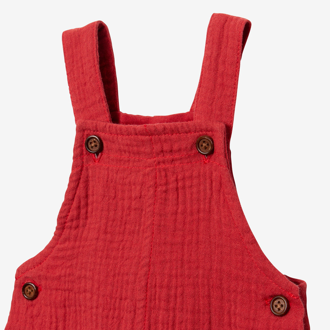 Catimini Baby Clay-colored Overalls - 3M/6M