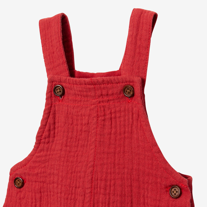 Catimini Baby Clay-colored Overalls - 3M/6M