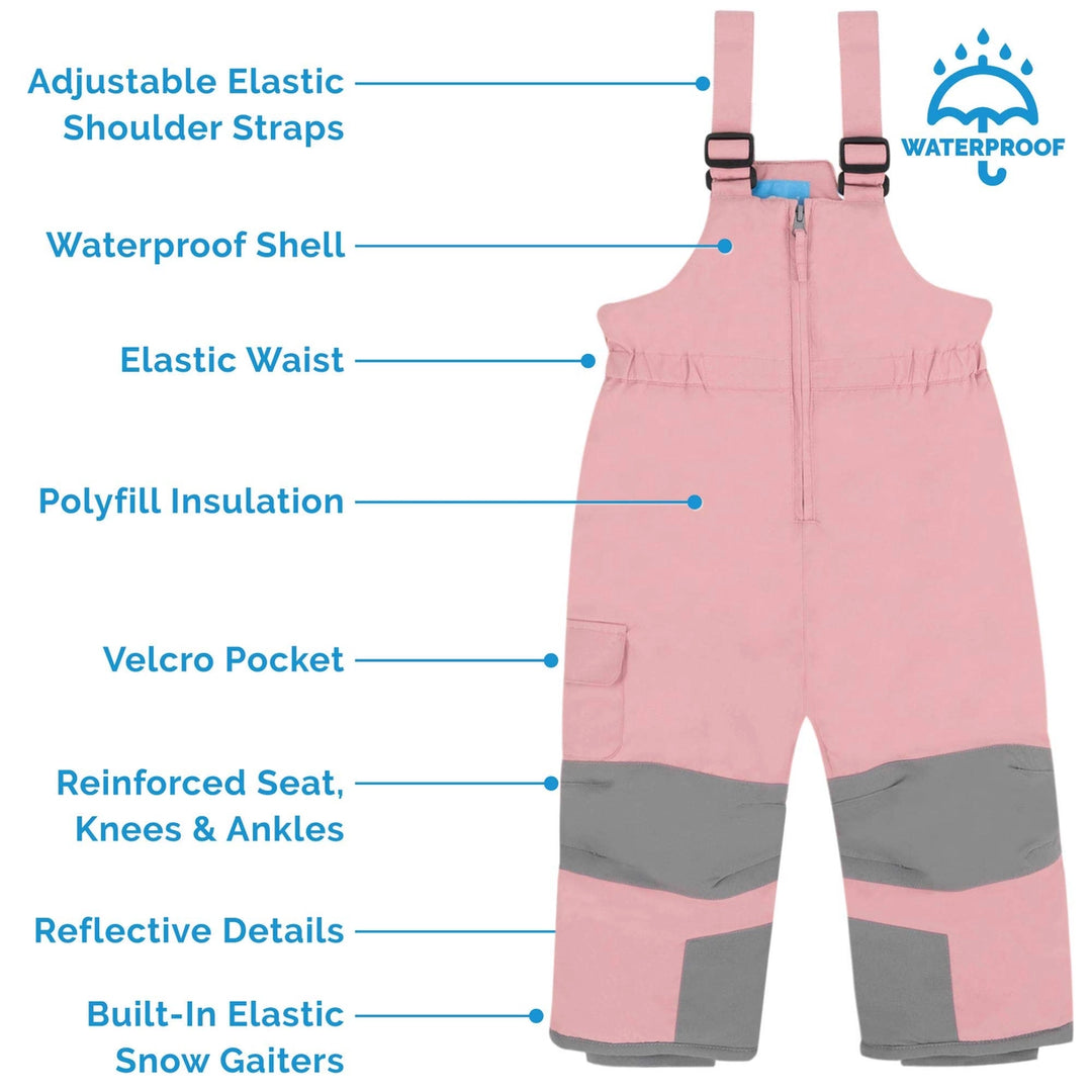 >Jan &amp; Jul Kids Snow Overalls - Dusty Pink