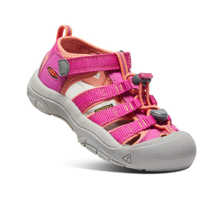 KEEN Kids Newport H2 Quick-Dry Sandal - Verry Berry/Fusion Coral