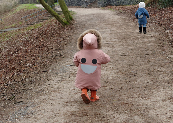 BOXBO Kids Mid-Length Waterproof & Snowproof Winter Coat - Pink