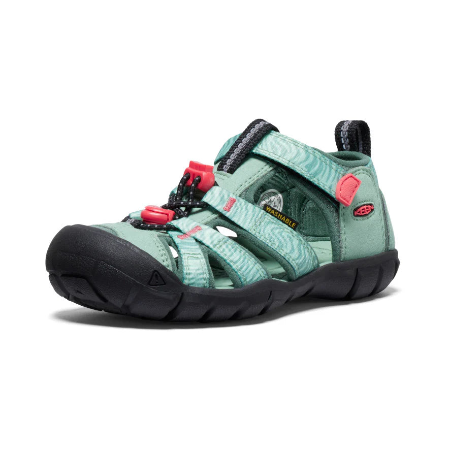 KEEN Kids Seacamp II CNX Hybrid Water Sandal - Granite Green/Cayenne