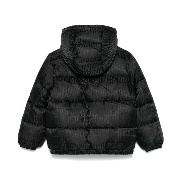 Moschino Kids Padded Jacket with Jacquard Logo All Over