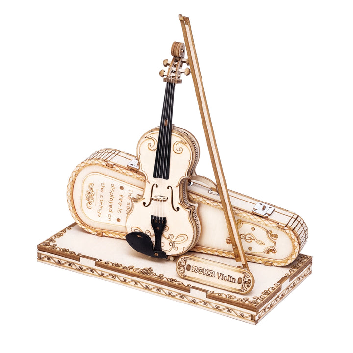 Rokr Puzzles 3D Laser Cut Wooden Puzzle: Violin Capriccio