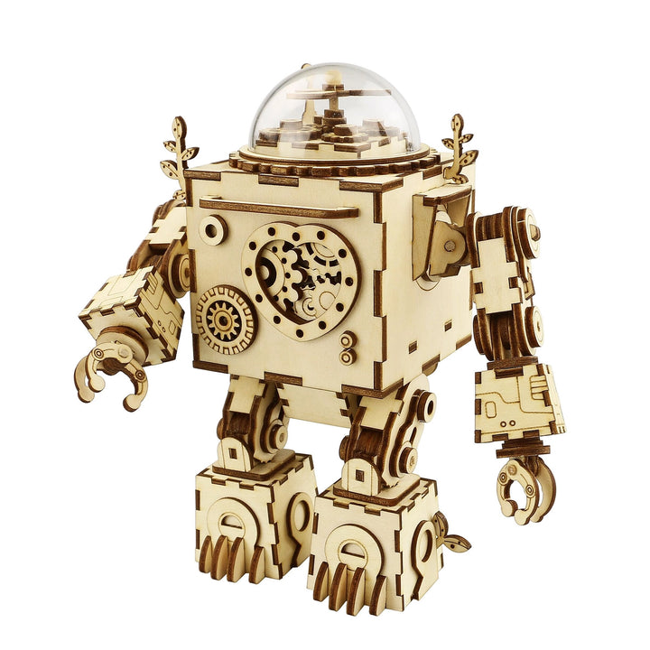 >Hands Craft DIY 3D Wooden Puzzle Steam Punk Music Box: Orpheus