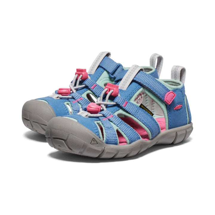 >KEEN Kids Seacamp II CNX Hybrid Water Sandal - Coronet Blue/Hot Pink