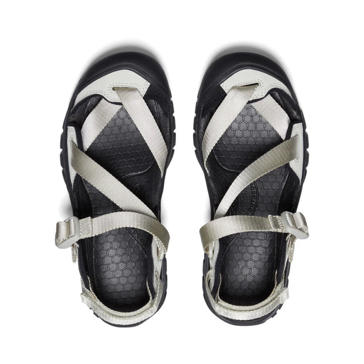 KEEN Women's Zerraport II Open-Air Hybrid Sandal - SILVER BIRCH/BLACK