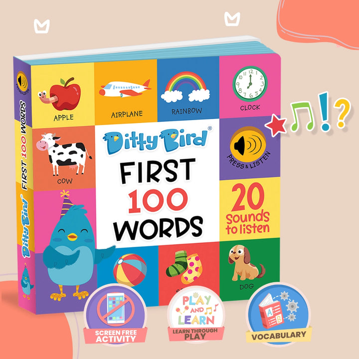 Ditty Bird Baby Sound Vocabulary Book: First 100 Words