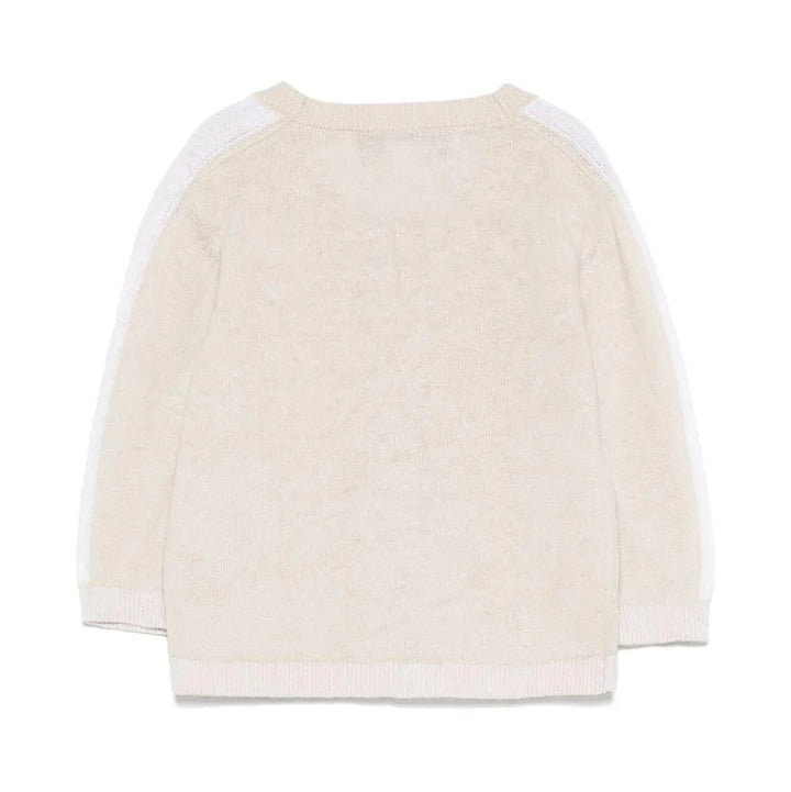 Tartine et Chocolat Kids Beige Washed Linen Cardigan