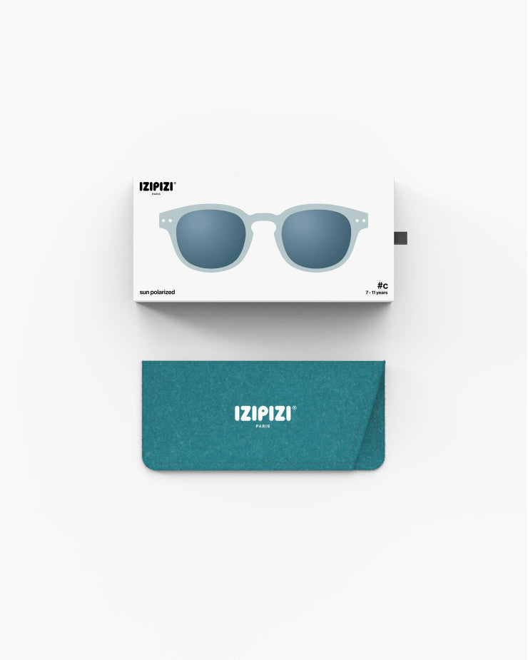 >IZIPIZI PARIS Kids Polarized Sunglasses in Square #C - Frozen Blue