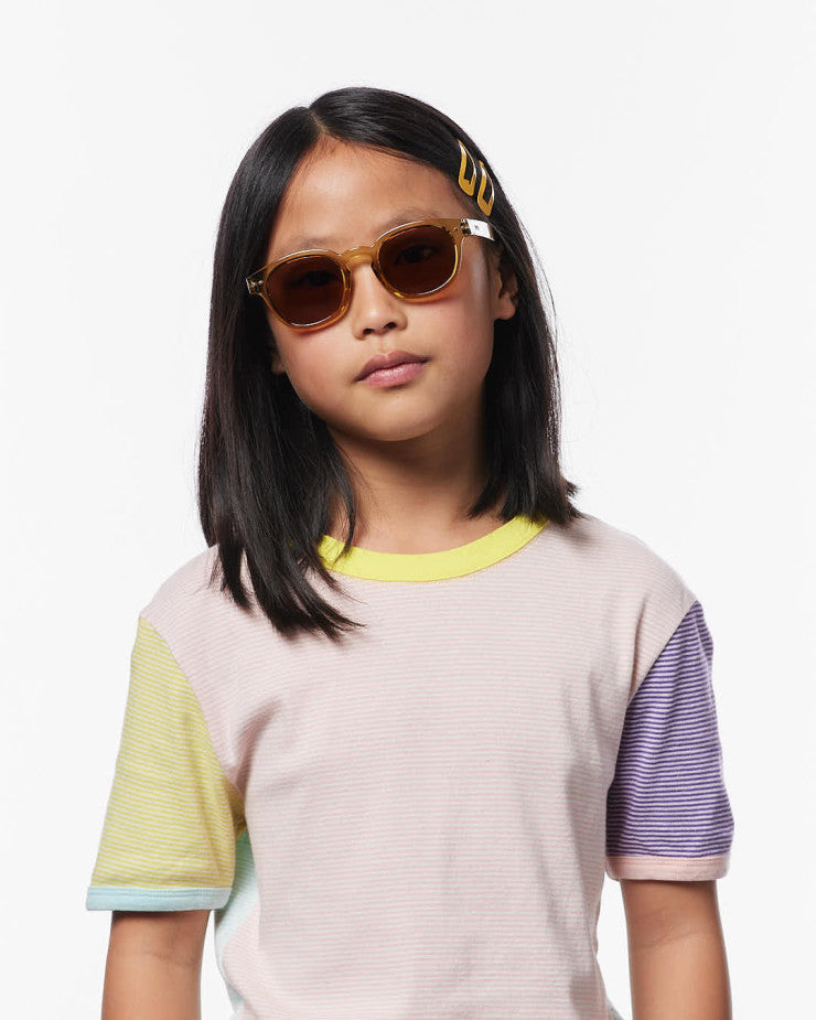 >IZIPIZI PARIS Kids Polarized Sunglasses in Square #C - Golden Green