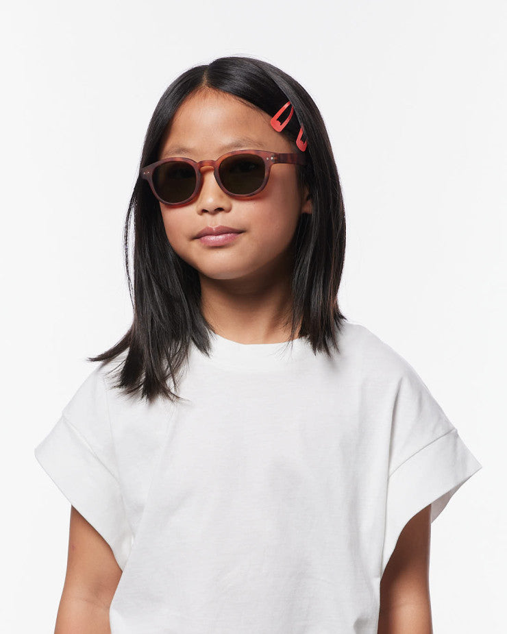 >IZIPIZI PARIS Kids Polarized Sunglasses in Square #C - Havane