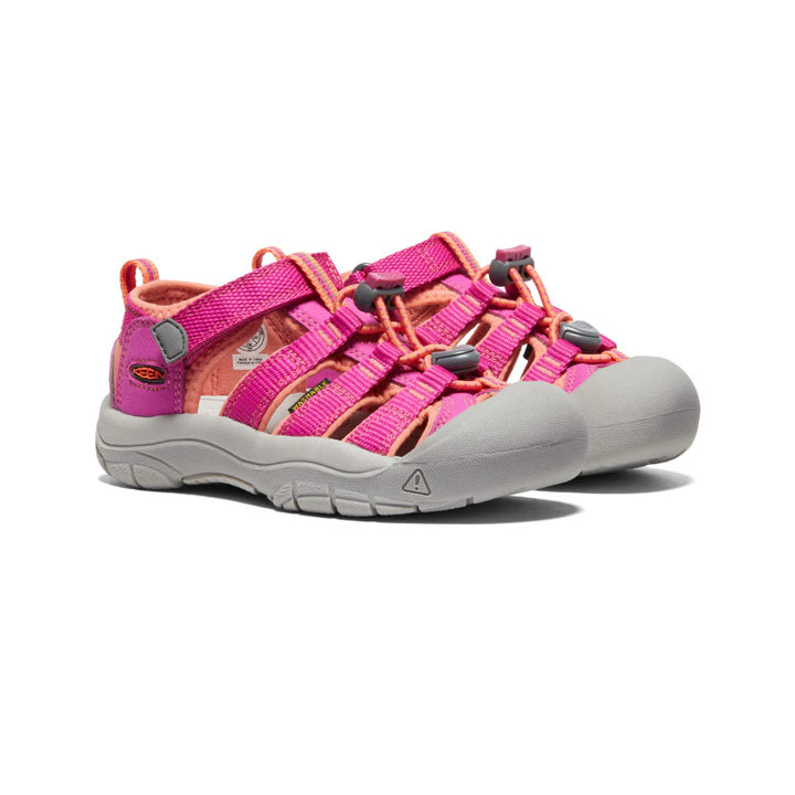 KEEN Kids Newport H2 Quick-Dry Sandal - Verry Berry/Fusion Coral