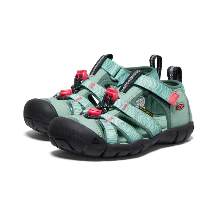 KEEN Kids Seacamp II CNX Hybrid Water Sandal - Granite Green/Cayenne