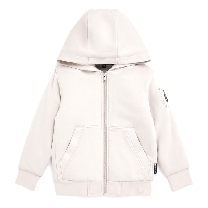 Moose Knuckles Kids Classic Bunny Hoodie w/ Joggers - Cream White