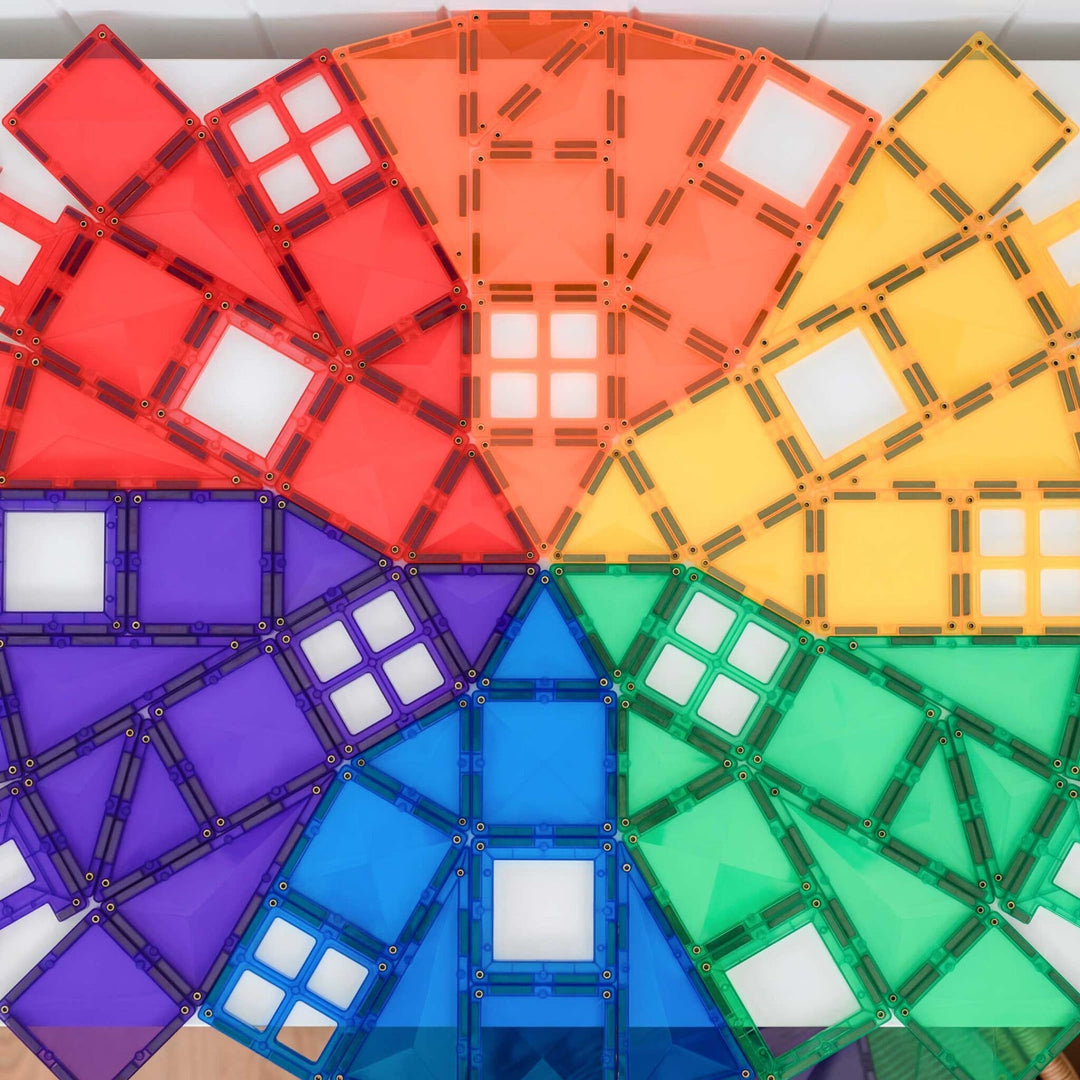 CONNETIX Rainbow Tiles - 102 Pieces Creative Pack