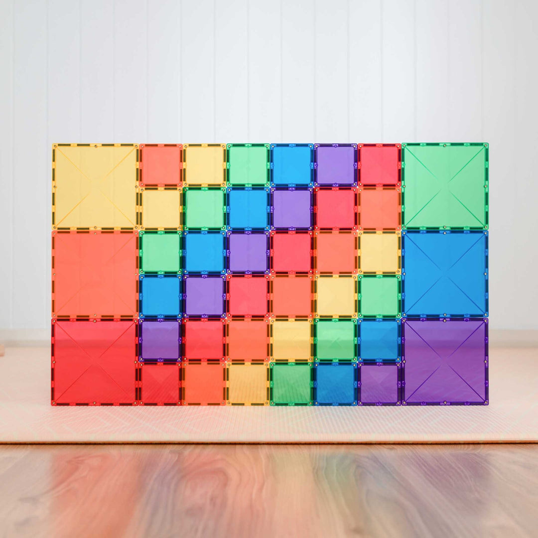 >CONNETIX Rainbow Tiles - 42 Pieces Square Pack