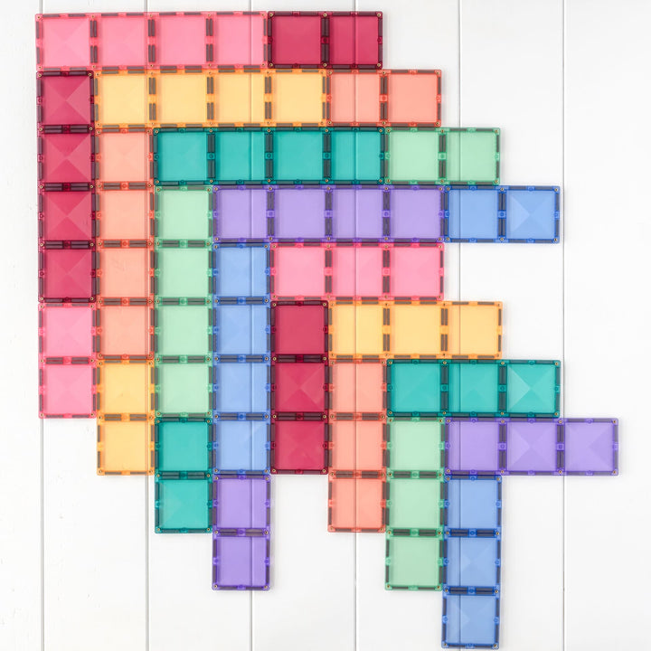 CONNETIX Pastel Tiles - 24 Pieces Rectangle Pack