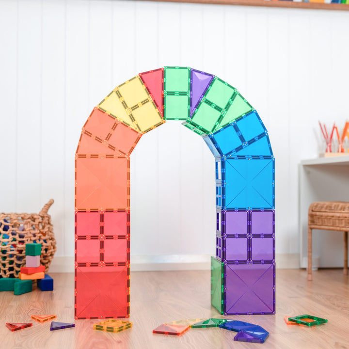 CONNETIX Rainbow Tiles - 60 Pieces Starter Pack